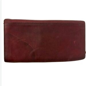 Mandarina Duck Merlot Ladies Italian Leather Wallet